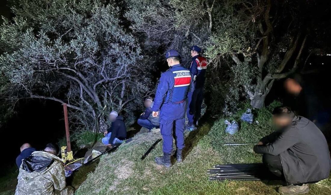Aydın'ın Germencik ilçesinde 7 şüpheli kaçak kazı yaparken yakalandı.