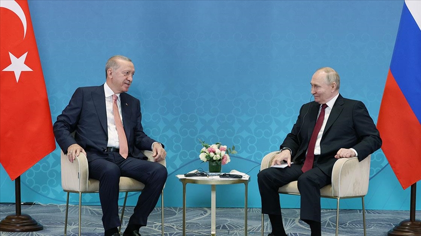 Cumhurbaşkanı Recep Tayyip Erdoğan'ın, Rusya Devlet Başkanı Putin ile telefon