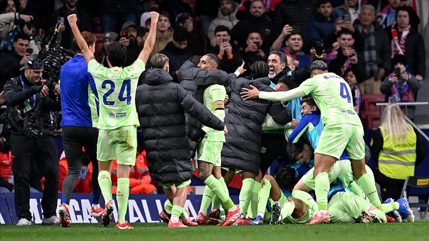 İspanya 1. Futbol Ligi'nin (LaLiga) 28. haftasında Barcelona, Atletico Madrid'i
