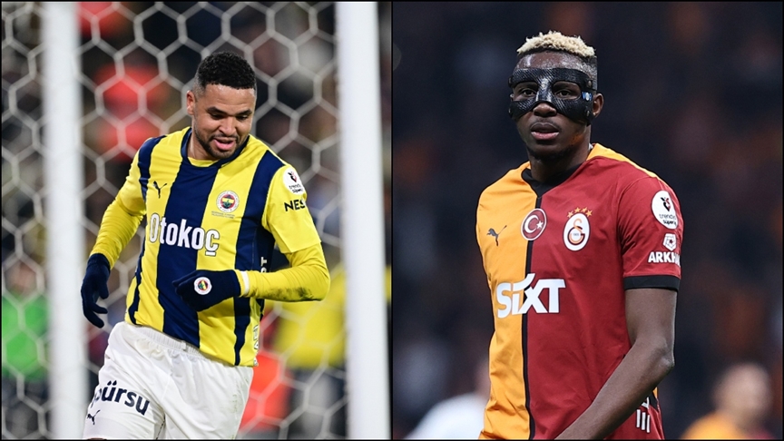 Ziraat Türkiye Kupası'ndaki Fenerbahçe-Galatasaray derbisi öncesinde Fenerbahçe'de Youssef En-Nesyri, Galatasaray'da