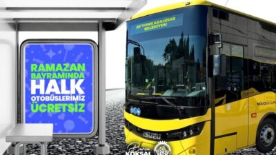   Afyonkarahisar Belediyesi, Ramazan Bayramı süresince vatandaşların ulaşımını kolaylaştırmak için