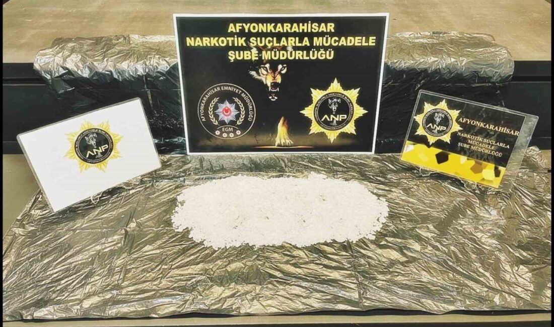Afyonkarahisar’da 147,5 gram uyuşturucu ile yakalanan bir şahıs tutuklanarak cezaevine