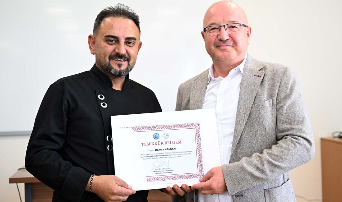 
Afyon Kocatepe Üniversitesi (AKÜ) Turizm Fakültesi 20. yıl etkinlikleri kapsamında