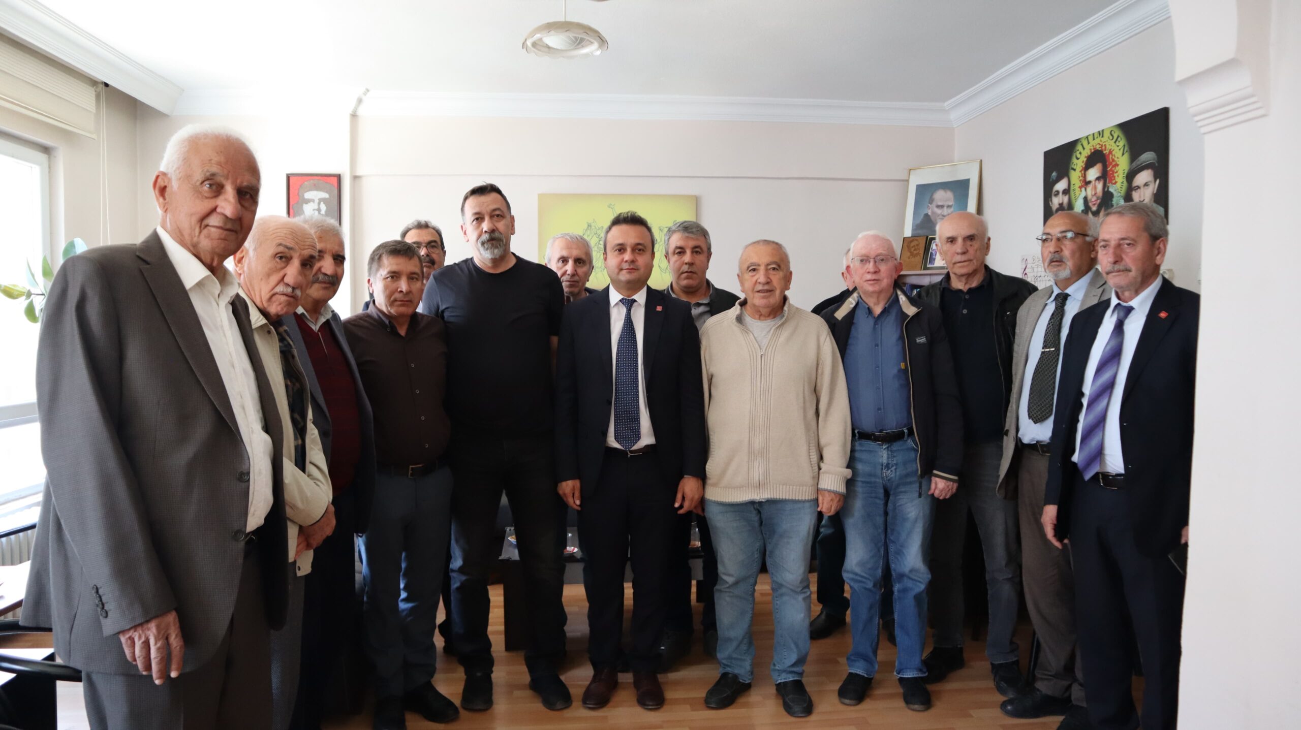 Cumhuriyet Halk Partisi İl Başkanı Faruk Duha Erhan ve yönetim