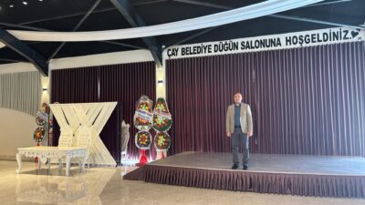 Çay Belediye Başkanı Yaşar Kemal Kantartopu'nun talimatlarıyla, Belediye Düğün Salonu