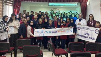 AFSÜ Hemşirelik Kulübü tarafından Afyonkarahisar İl Milli Eğitim Müdürlüğü’ne bağlı