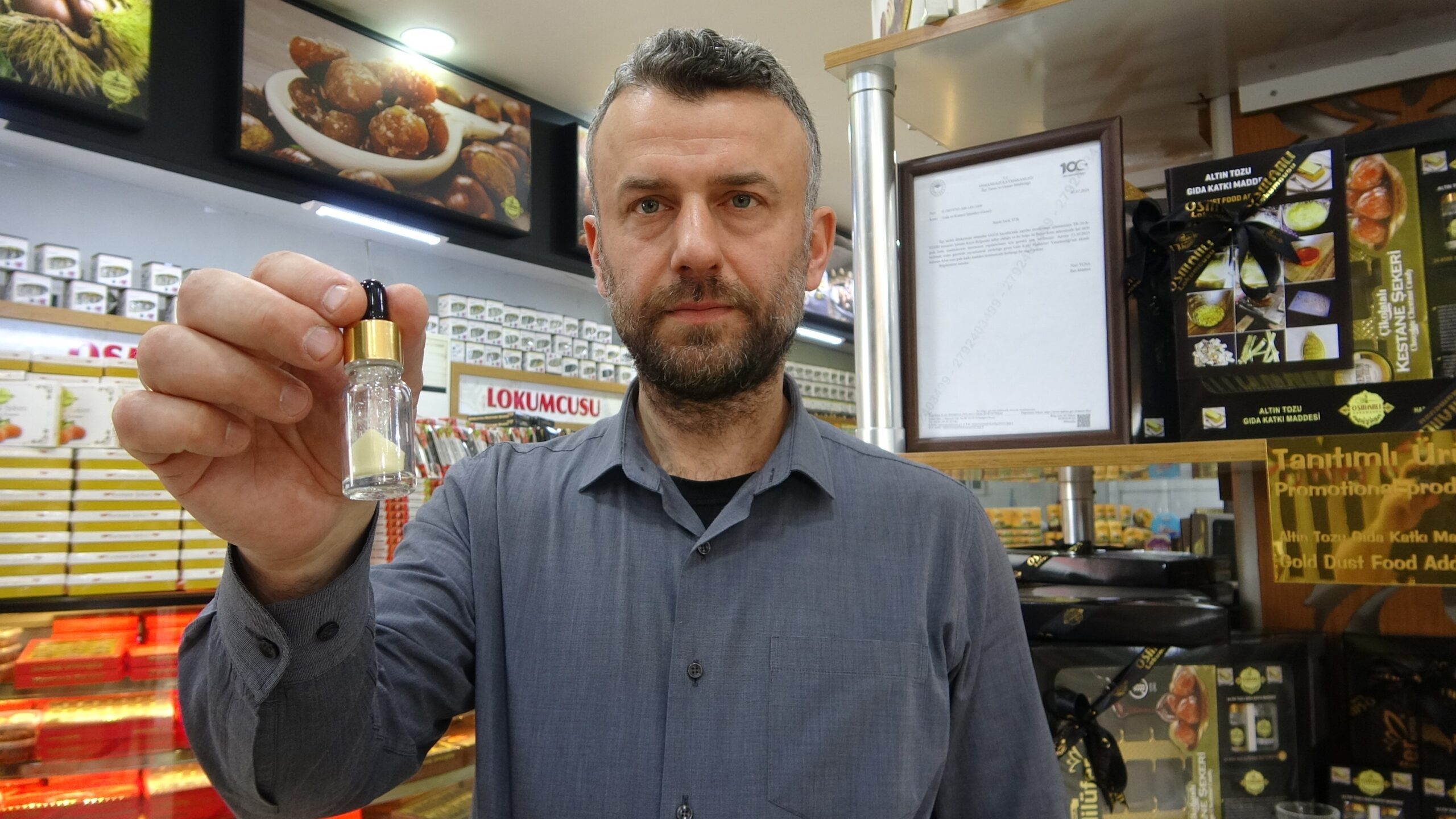 Bursa’da Yenilebilir Altın Tozu Üretildi: Gramı 4.500 Lira