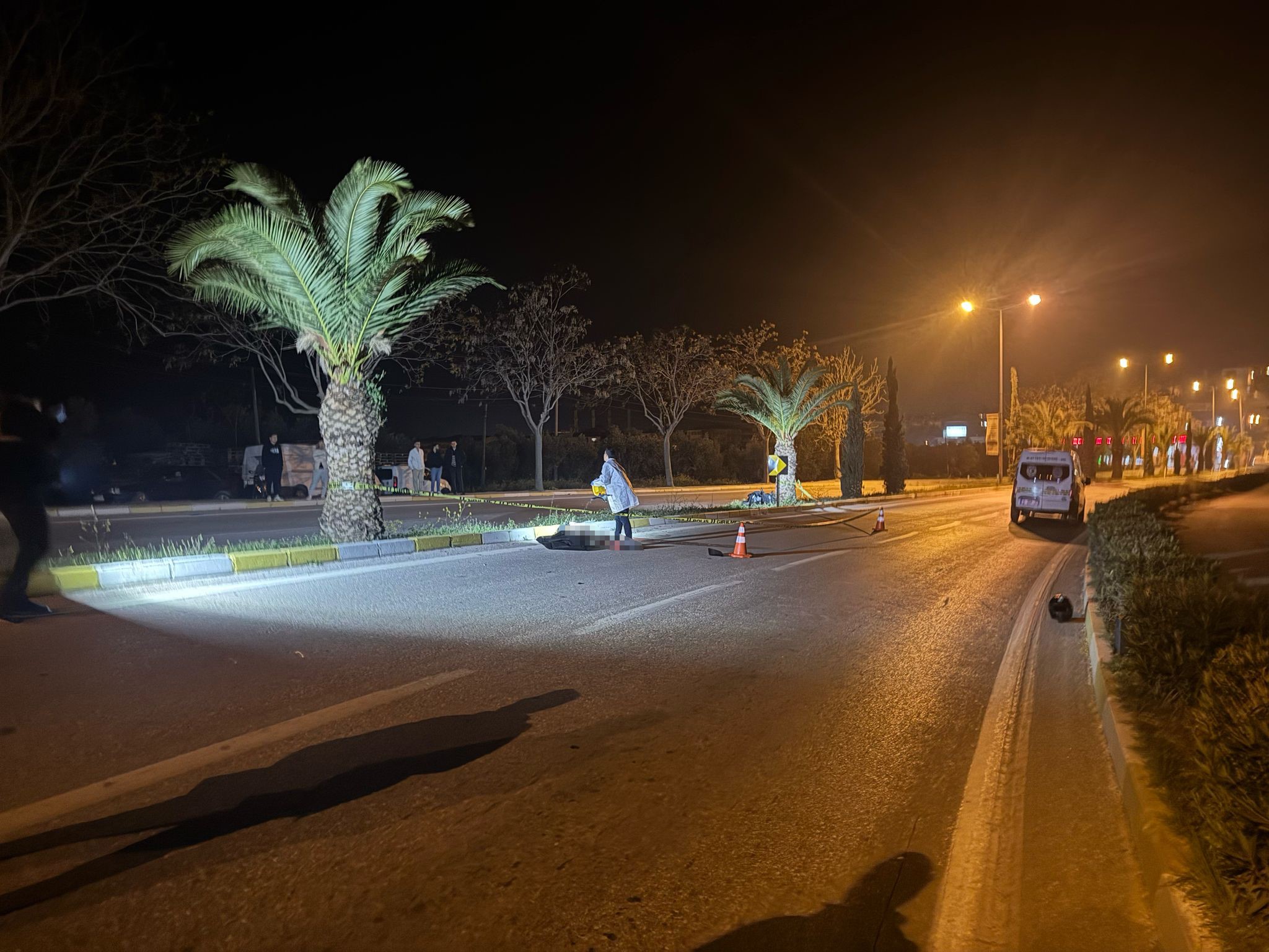  Balıkesir'in Erdek ilçesinde meydana gelen kaza, gece saat 00.30 sularında