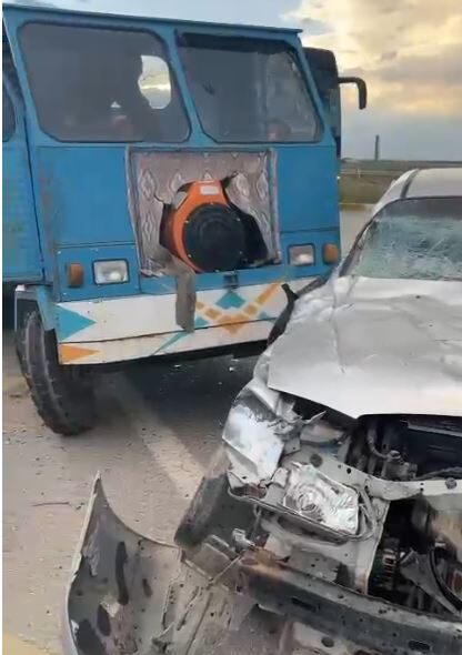 Afyonkarahisar'da otomobille patpat diye tabir edilen tarım aracının çarpışması sonucu