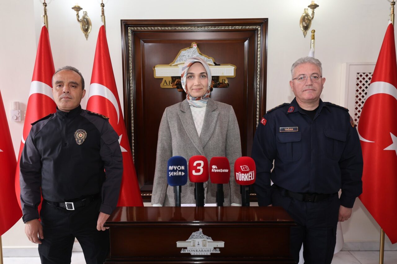 AFYONKARAHİSAR (AA) – Afyonkarahisar Valisi Kübra Güran Yiğitbaşı, asayiş ve