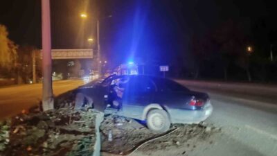 Eskişehir’de 0,30 promil alkollü sürücünün direksiyon hâkimiyetini kaybetmesi sonucu meydana