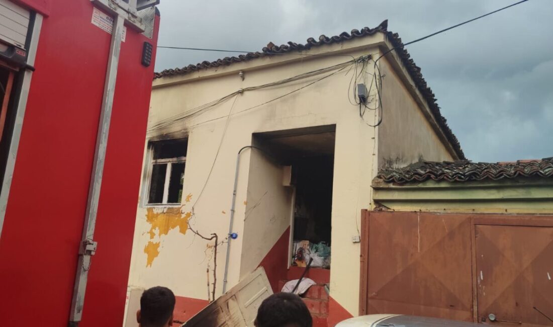İzmir'in Ödemiş ilçesinde bir evde çıkan yangın itfaiye ekiplerince söndürüldü.