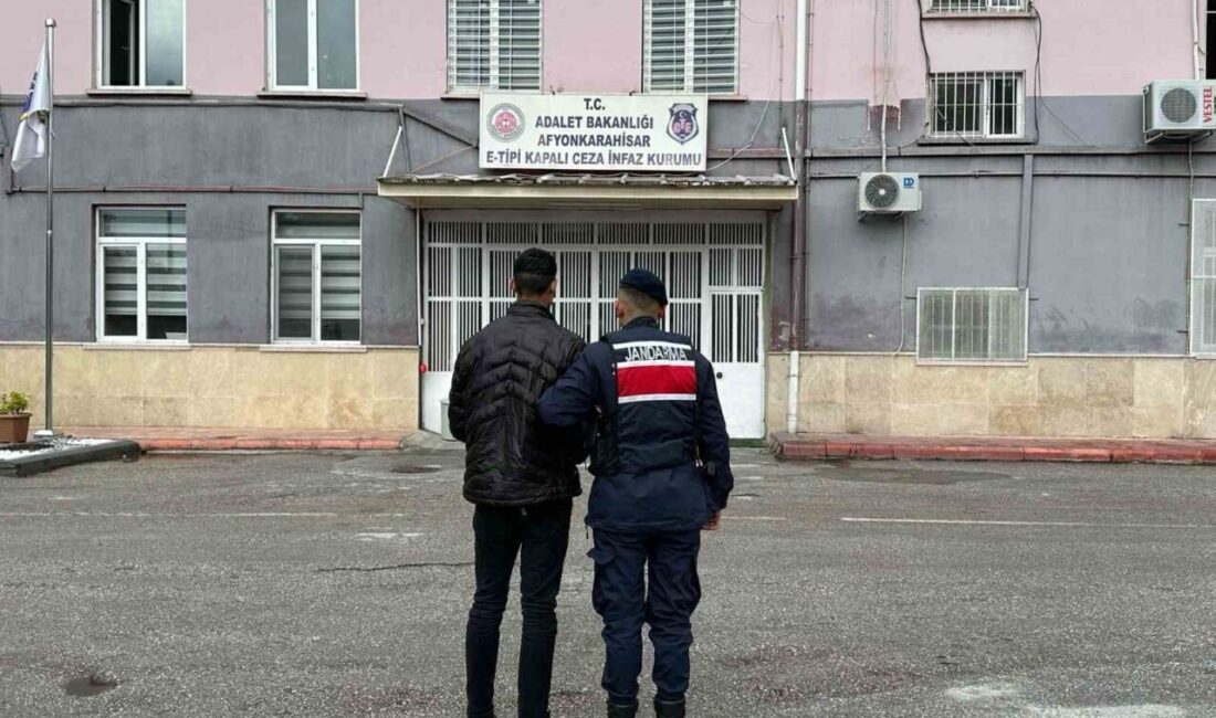 Afyonkarahisar’da çeşitli hırsızlık suçlarından hakkında kesinleşmiş hapis cezası bulunan M.C.K.,