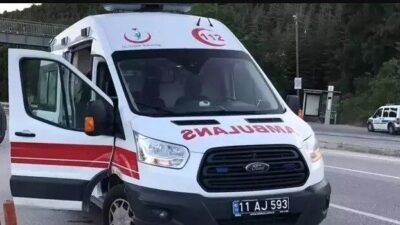 Bilecik’te seyir halinde kontrolden çıkan motosiklet devrilirken, sürücüsü yaralandı.