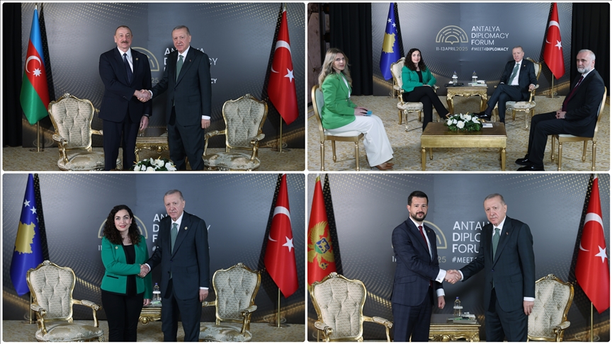 Cumhurbaşkanı Recep Tayyip Erdoğan, Azerbaycan Cumhurbaşkanı İlham Aliyev, Karadağ Cumhurbaşkanı