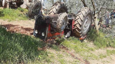Bilecik’in Osmaneli ilçesinde meydana gelen traktör kazasında bir kişi hayatını