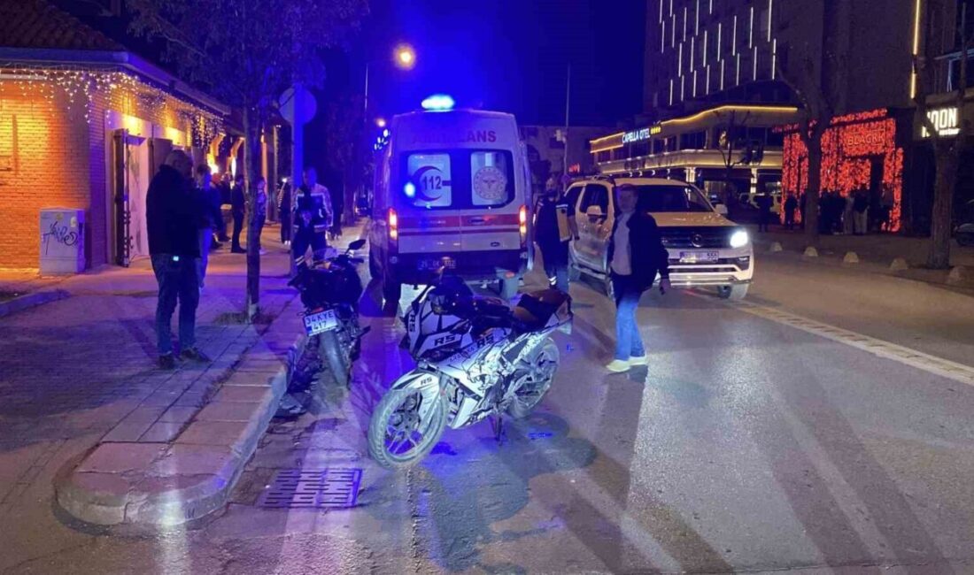 Eskişehir’de U dönüşü yapan ticari araçla çarpışan motosikletin yaralanan sürücüsü