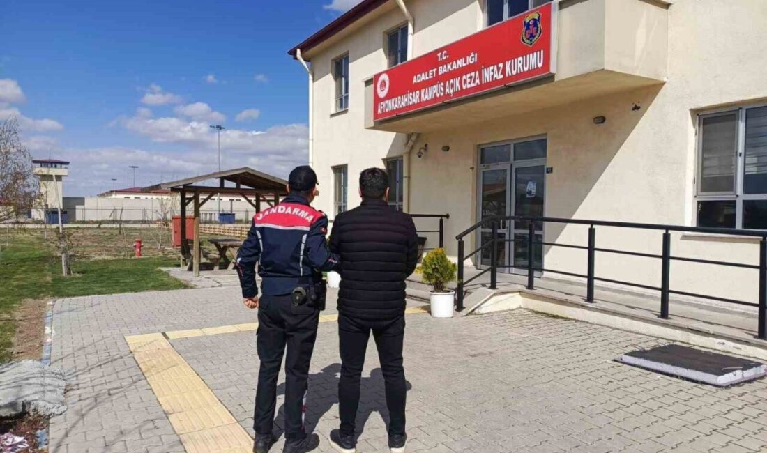 Afyonkarahisar’da uyuşturucu suçundan 3 yıl 1 ay hapis cezasıyla aranan