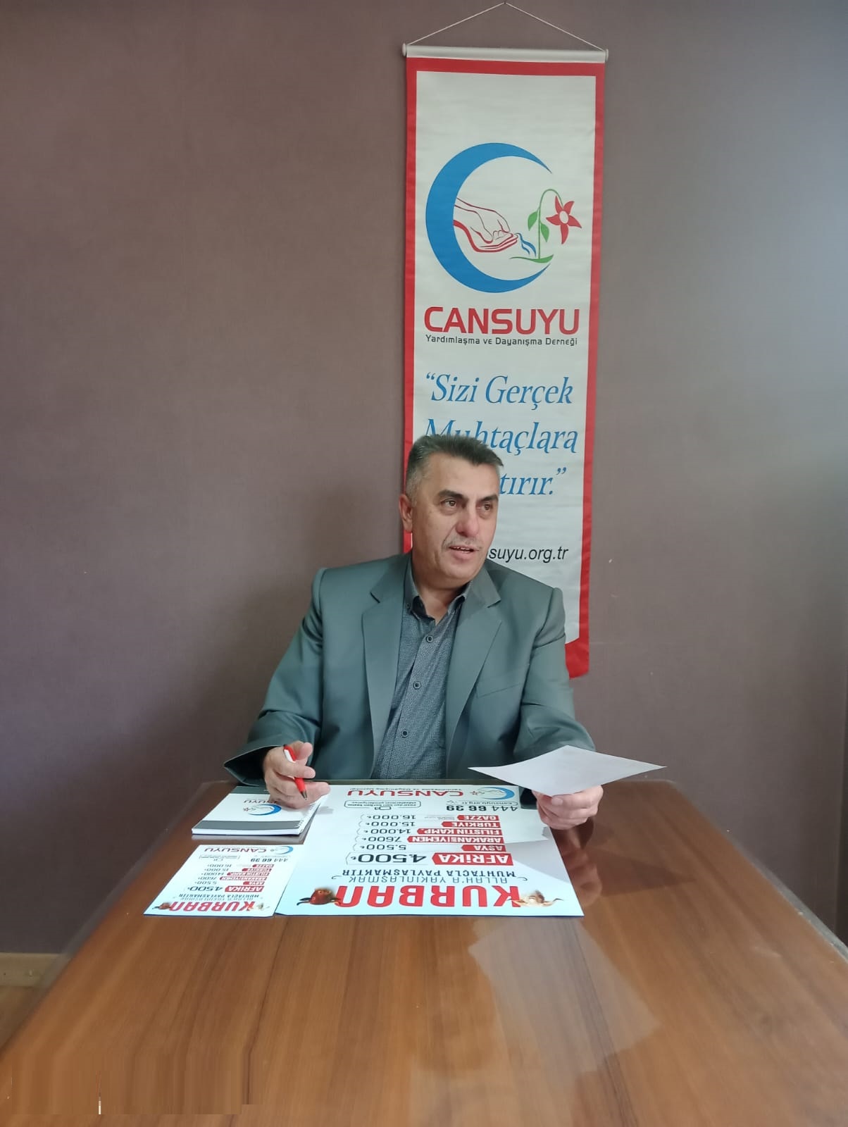 Cansuyu Derneği Afyonkarahisar İl Temsilcisi Mehmet Demir, Cansuyu Derneği’nin bu