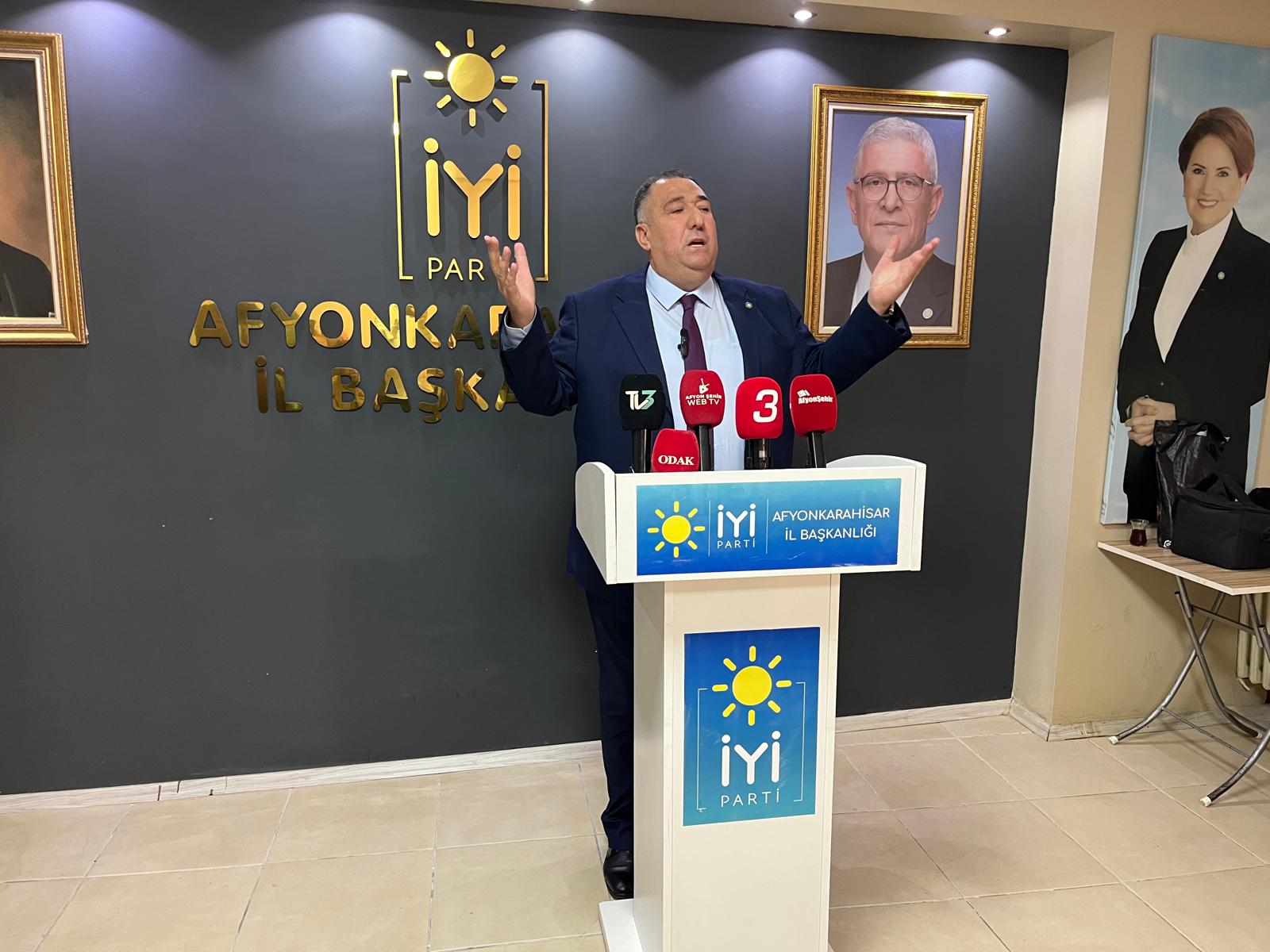 İYİ Parti Afyonkarahisar İl Başkanı Muhammet Mısırlıoğlu, terör örgütlerinin son