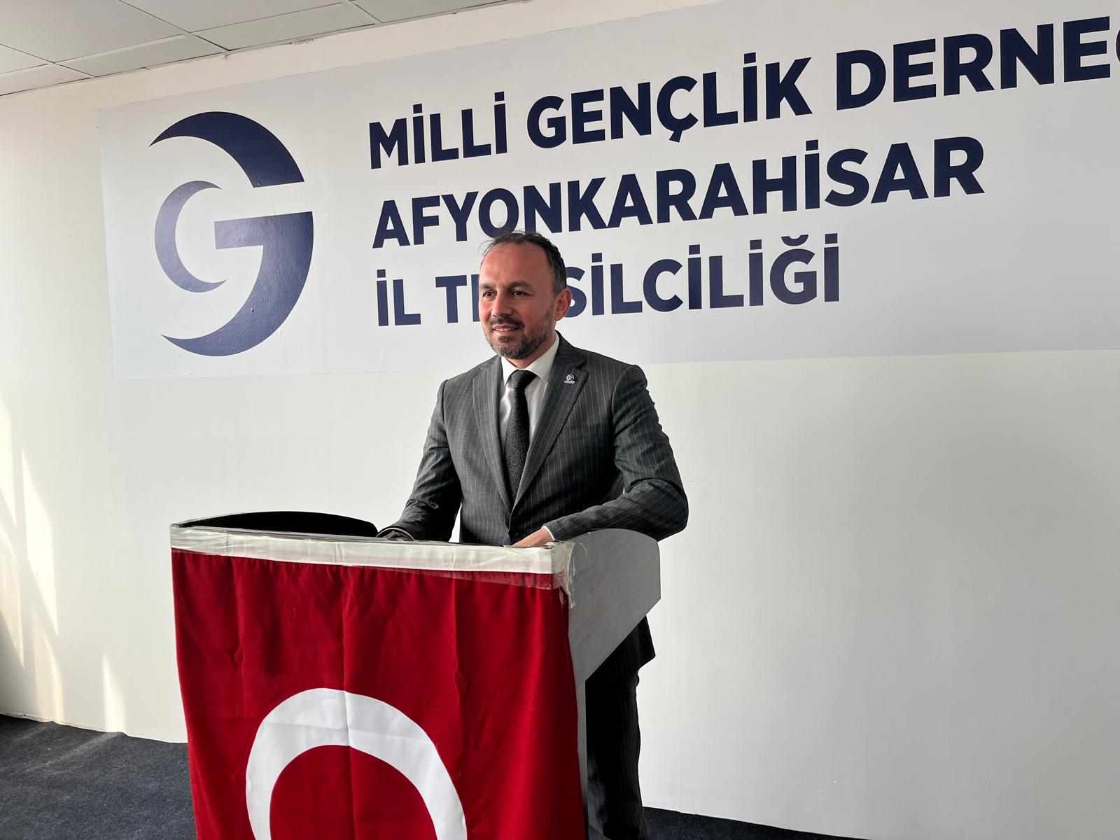 Afyonkarahisar’da Milli Gençlik Derneği’nin İl Temsilciliği, düzenlenen törenle resmi olarak