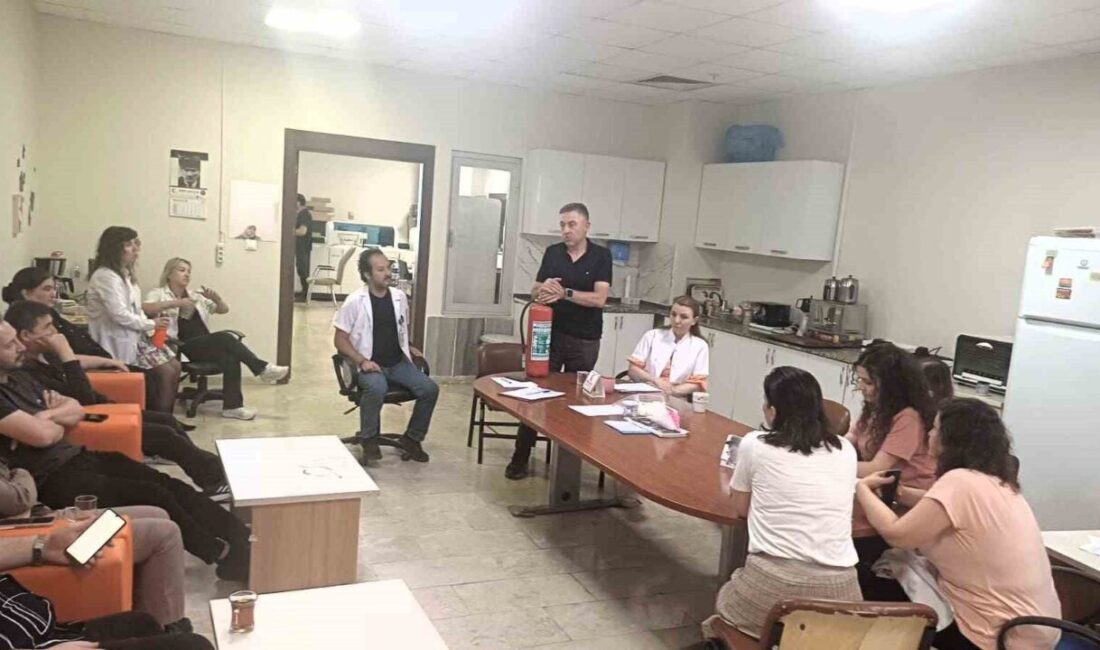 Afyonkarahisar Devlet Hastanesi genel laboratuvar biriminde, laboratuvar çalışanlarına yönelik yangın,