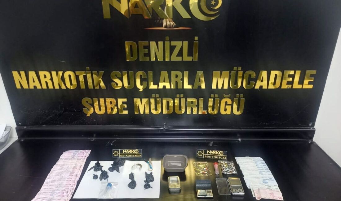 Denizli merkezli 4 ilde uyuşturucu ticareti yapanlara yönelik operasyonda gözaltına