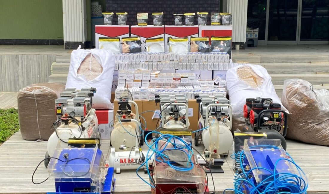 Uşak'ta bir depoda 401 bin 340 makaron (filtreli sigara kağıdı)