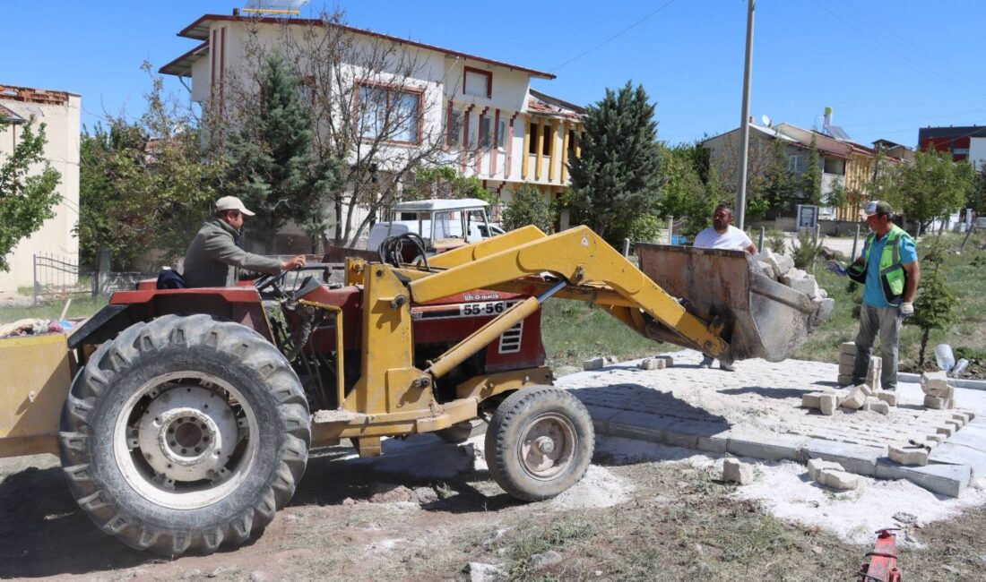 Afyonkarahisar’ın İscehisar ilçesinde, havaların ısınmasıyla birlikte yeşil alan ve park