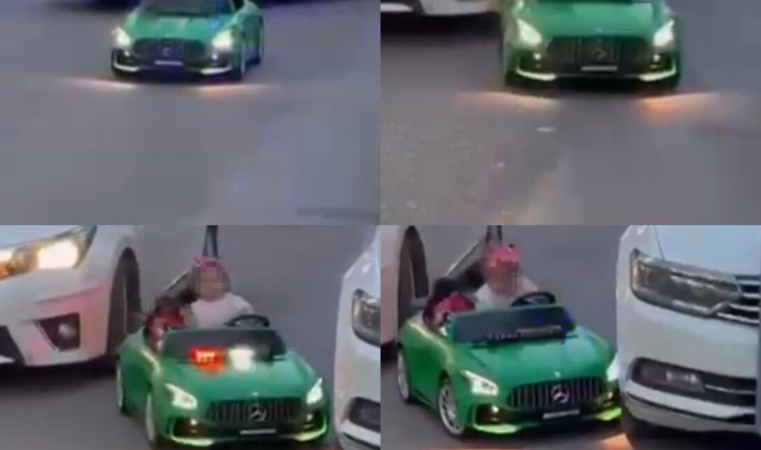 Mersin’de akülü araçla yola çıkan çocuğa bir otomobil çarptı. Ucuz