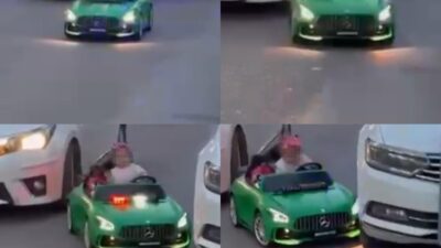 Mersin’de akülü araçla yola çıkan çocuğa bir otomobil çarptı. Ucuz