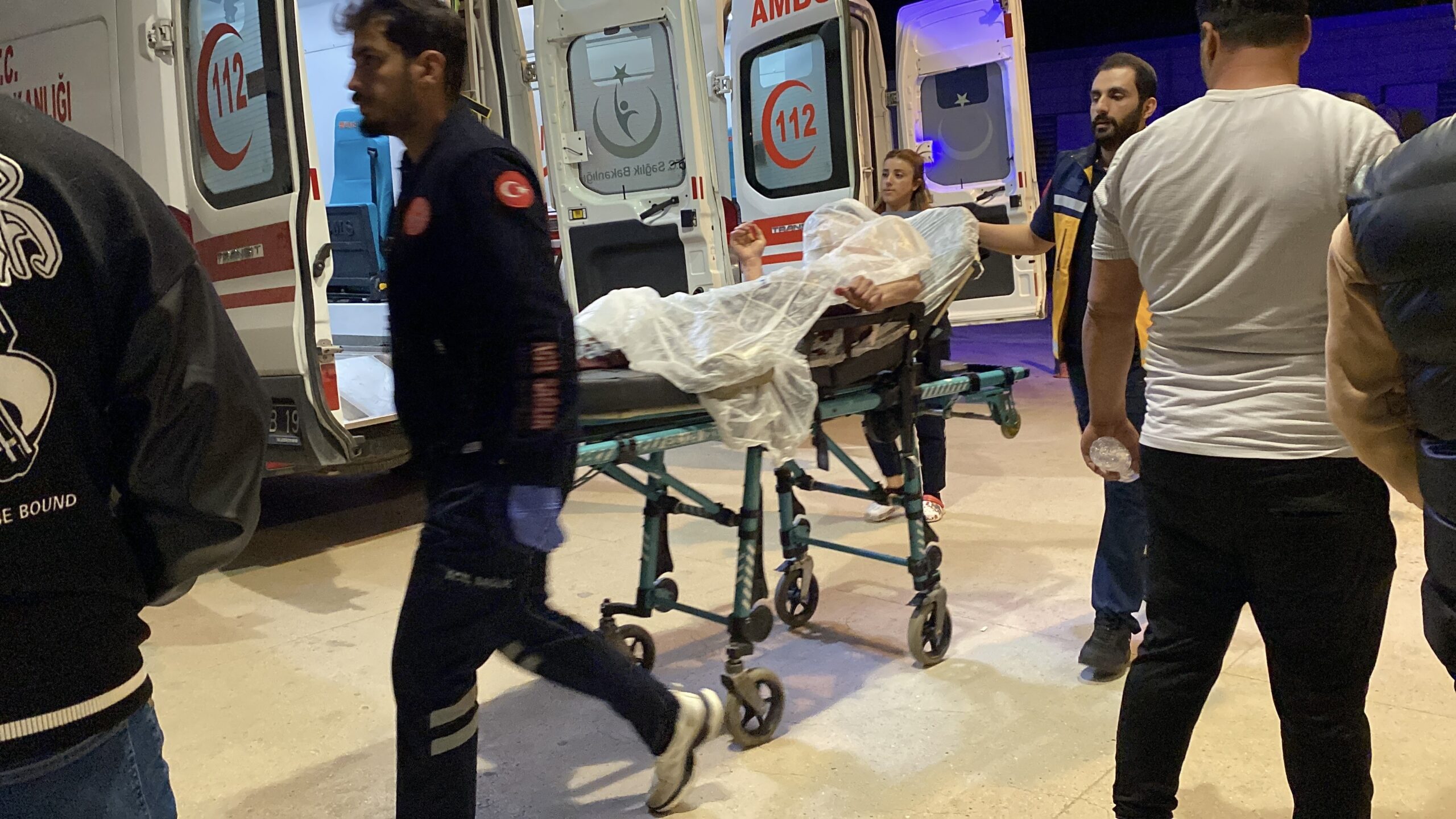 Bursa'nın İnegöl ilçesinde bir parkta "lazer tutma" nedeniyle meydana gelen