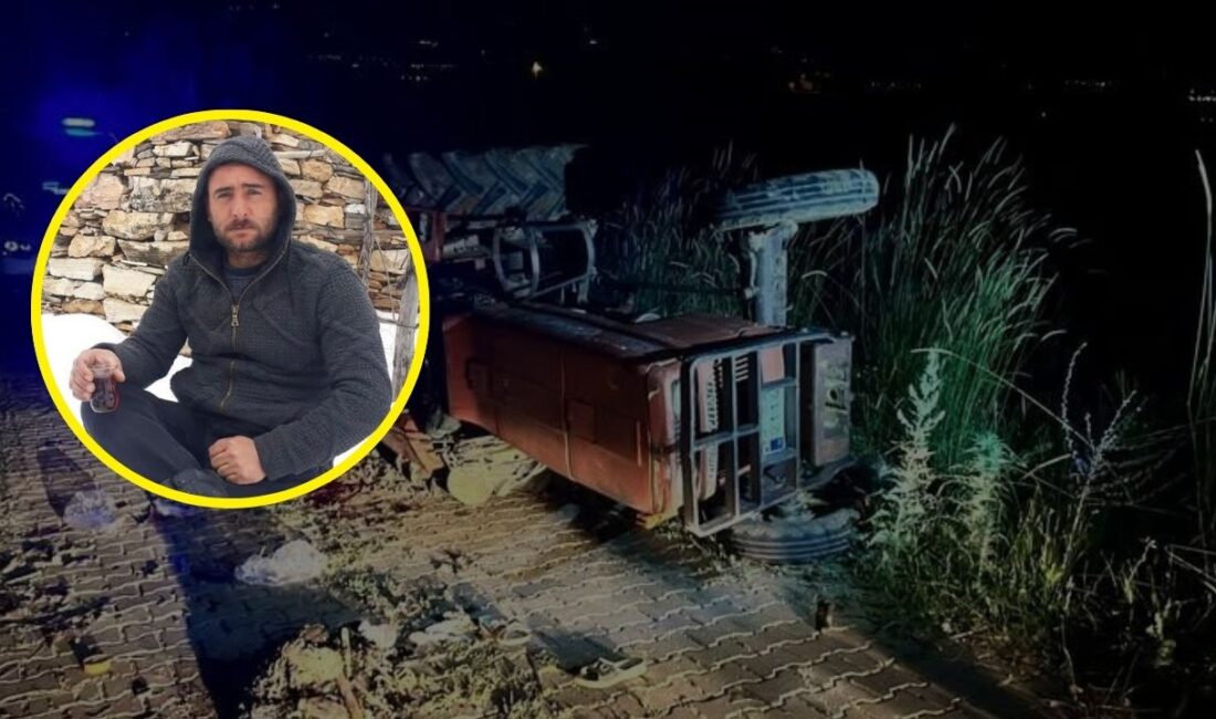 Manisa'nın Alaşehir ilçesine bağlı Delemenler Mahallesi'nde meydana gelen traktör kazasında