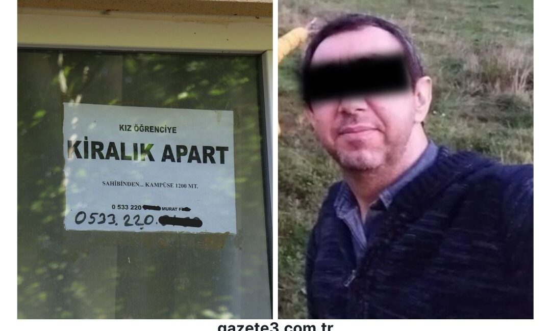 Denizli Pamukkale Üniversitesi yakınlarındaki bir apartta, odalara gizli kamera yerleştirildiği