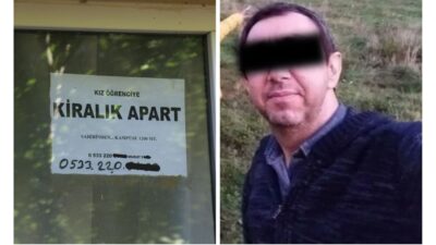 Denizli Pamukkale Üniversitesi yakınlarındaki bir apartta, odalara gizli kamera yerleştirildiği