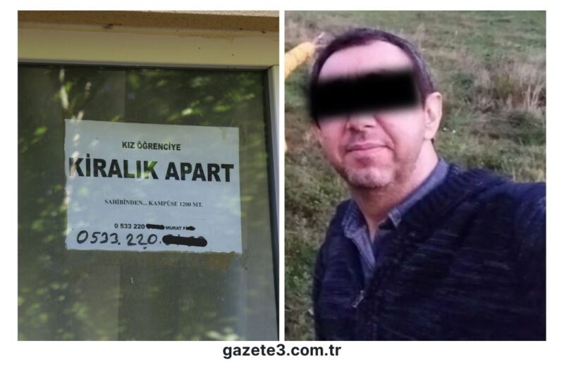 Denizli Pamukkale Üniversitesi yakınlarındaki bir apartta, odalara gizli kamera yerleştirildiği
