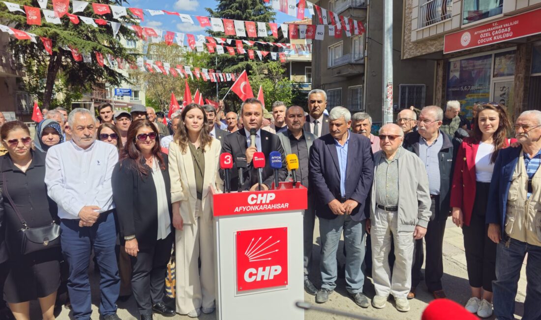 Afyonkarahisar CHP İl Başkanı Faruk Duha Erhan, yaptığı yazılı açıklamada,
