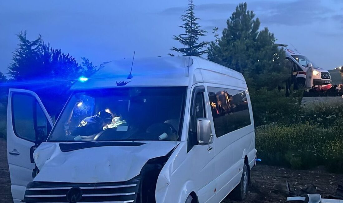 AFYONKARAHİSAR (AA) – Afyonkarahisar'ın Sinanpaşa ilçesinde minibüsün kontrolden çıkarak araziye