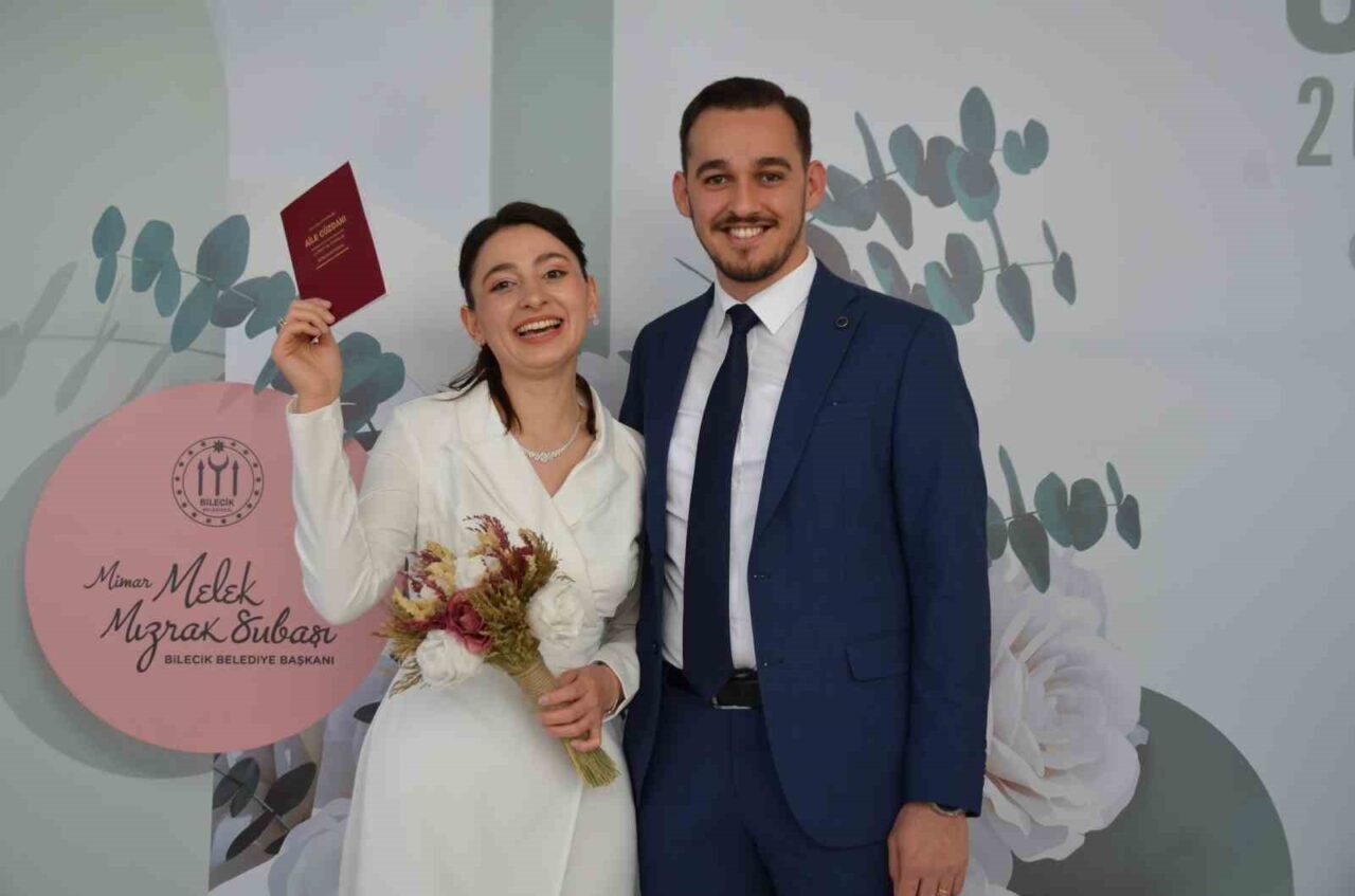 Bilecik’te evlenmek için aylar öncesinden ’05.05.2025’ tarihini tercih eden çiftler,