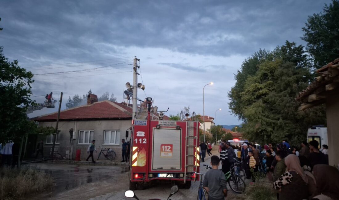 AFYONKARAHİSAR (AA) – Başmakçı ilçesinde bir evde çıkan yangın hasara