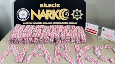 Bilecik’te polis tarafından takibe alınan bir araç içinde 7 bin