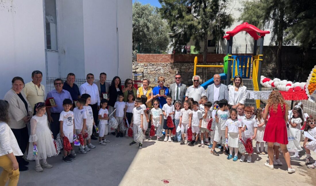Muğla’nın Bodrum ilçesinde sivil toplum kuruluşlarının desteğiyle anasınıfı öğrencileri için