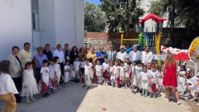 Muğla’nın Bodrum ilçesinde sivil toplum kuruluşlarının desteğiyle anasınıfı öğrencileri için