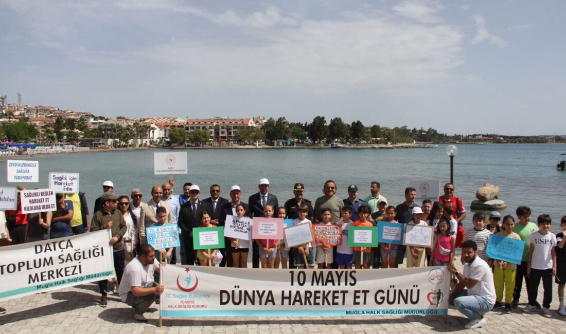 Datça ilçesinde, “Sağlık için Hareket Et Günü” kapsamında yürüyüş etkinliği