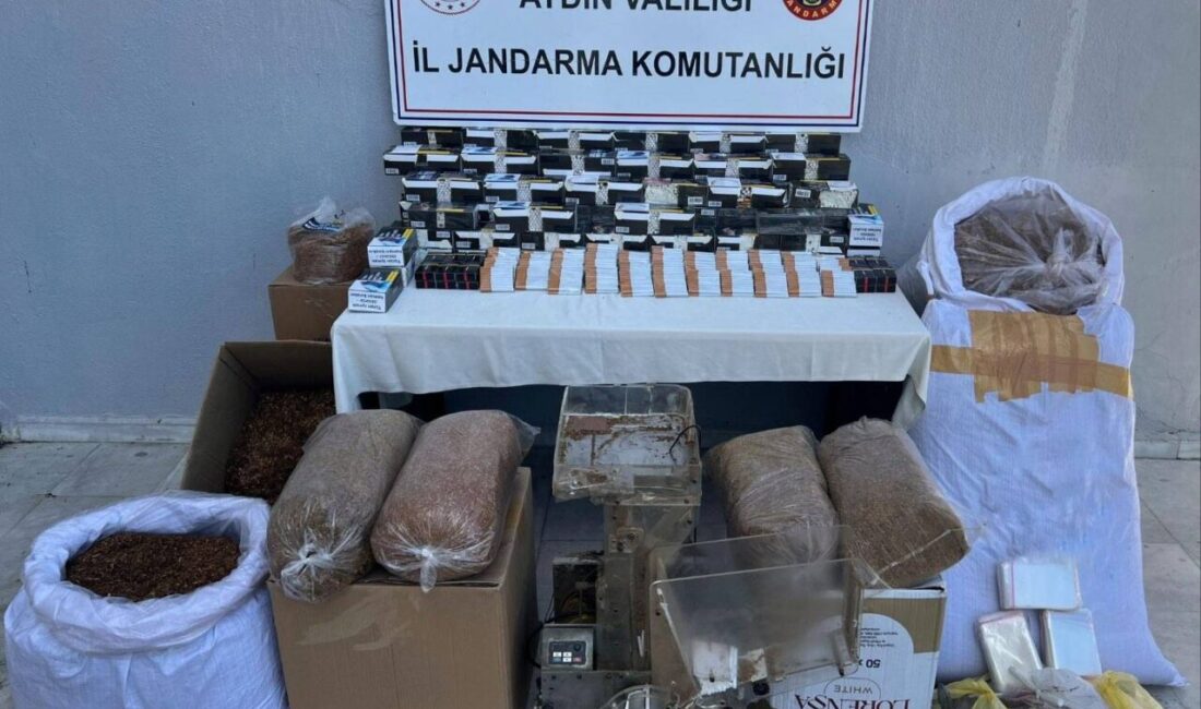 Aydın'ın Efeler ilçesinde düzenlenen kaçak sigara operasyonunda 1 şüpheli gözaltına