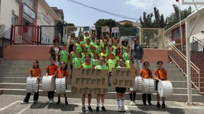 İzmir’de ilkokul öğrencileri, Eko Okul Projesi kapsamında çevre bilincini artırmak