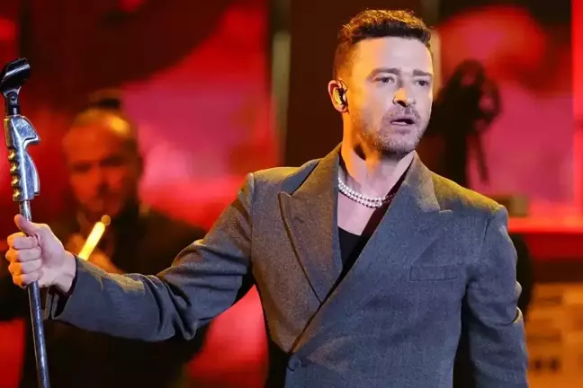Dünya pop müziğinin yıldız isimlerinden Justin Timberlake, 2025 dünya turnesi