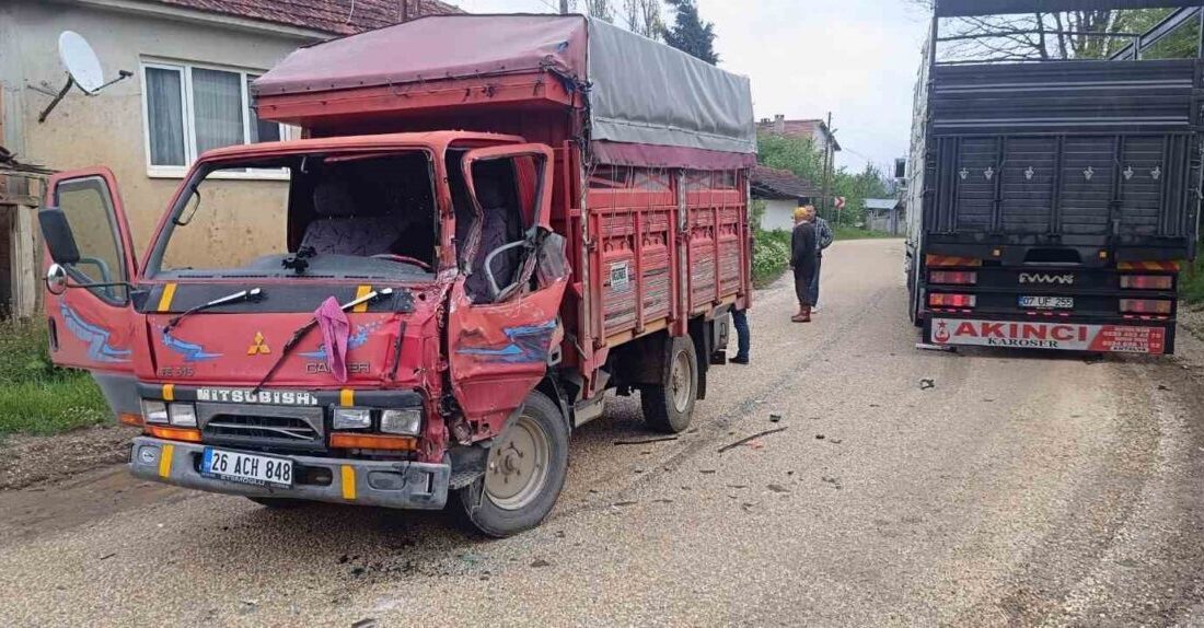 Bilecik’te 2 kamyonun çarpışması sonucu meydana gelen trafik kazasında 1