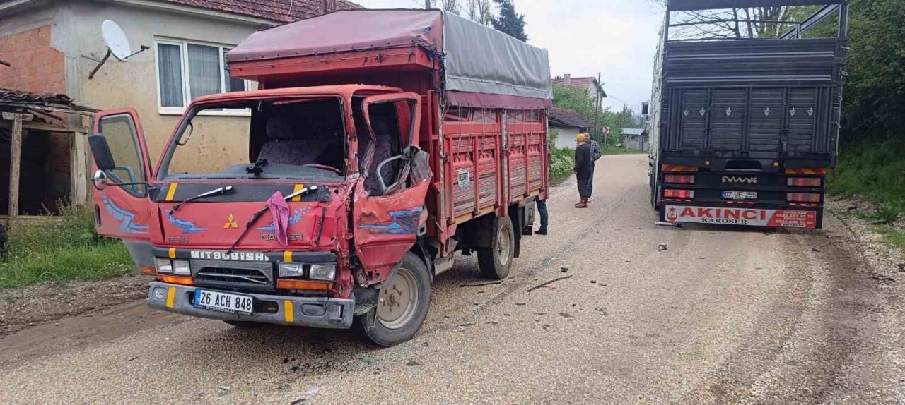 Bilecik’te 2 kamyonun çarpışması sonucu meydana gelen trafik kazasında 1