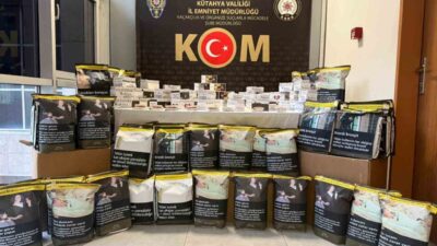 Kütahya’da polis ekipleri tarafından 3 ev ile 2 işyerinde yapılan